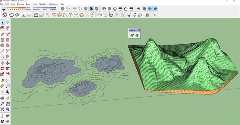 Sketchup modeling Tutorial Terrain model  Cách dựng địa hình bằng Sanbox   toposhaper  YouTube