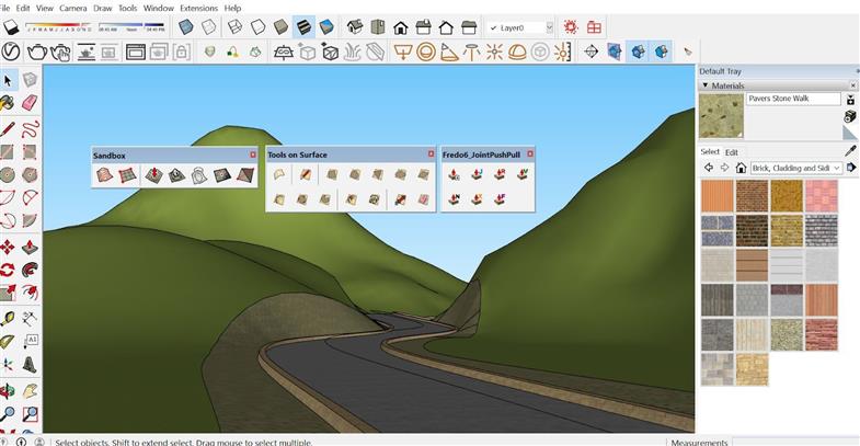 Với SketchUp, địa hình không còn là vấn đề. Lập mô hình Địa hình và Địa hình Đồi chỉ với vài cú nhấp chuột. Bạn sẽ được trải nghiệm tất cả các tính năng hữu ích mà phần mềm này cung cấp để tạo ra các mô hình trực quan về địa hình. Hãy xem những hình ảnh đẹp miễn chê này và trải nghiệm với SketchUp.