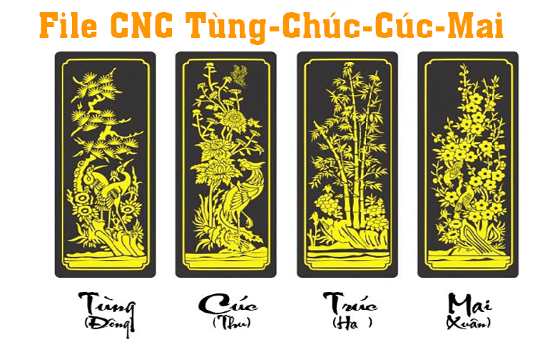 File Cnc Tùng Chúc Cúc Mai Cực Đẹp