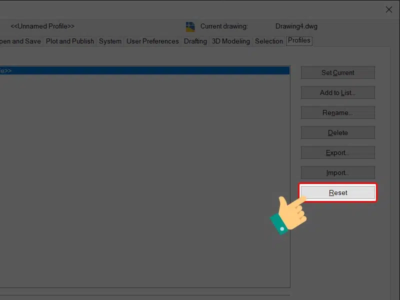 Các cách khôi phục Autocad về mặc định hết bị lỗi Các Cách Khôi Phục Autocad Về Mặc Định Hết Bị Lỗi