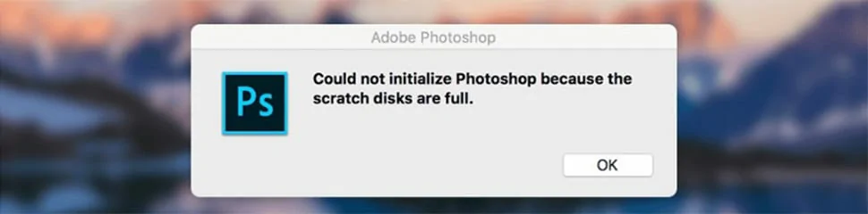 Khắc phục lỗi scratch disk are full trong photoshop 5 Khắc phục lỗi scratch disk are full trong photoshop