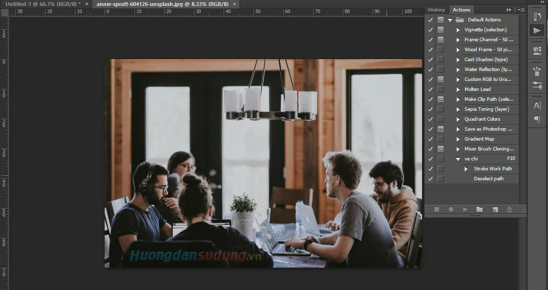 Cách tạo action Photoshop cực nhanh