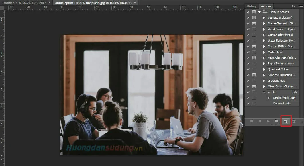 Cách tạo action Photoshop cực nhanh