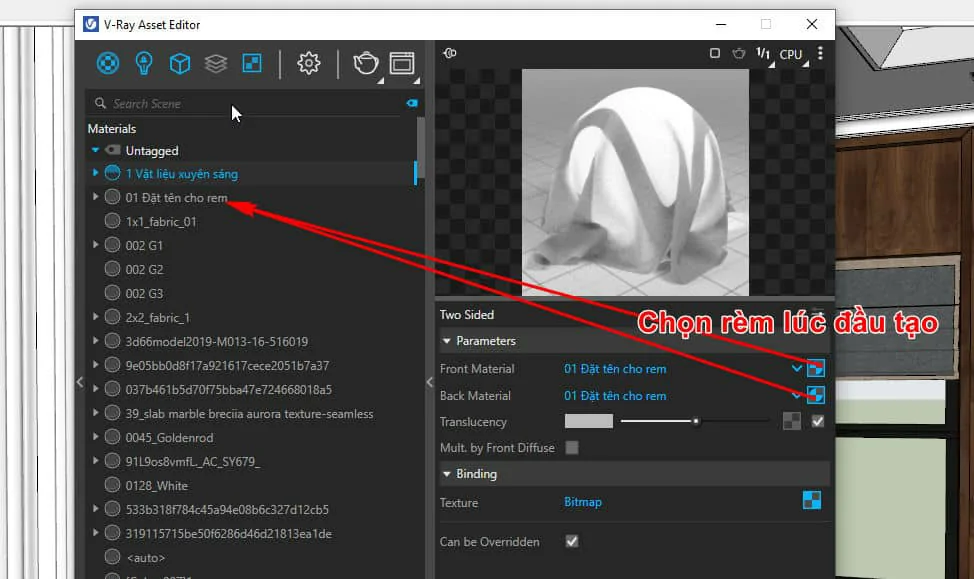 Cách tạo vật liệu cơ bản trong vray Sketchup Vật Liệu Cơ Bản Trong Vray Sketchup