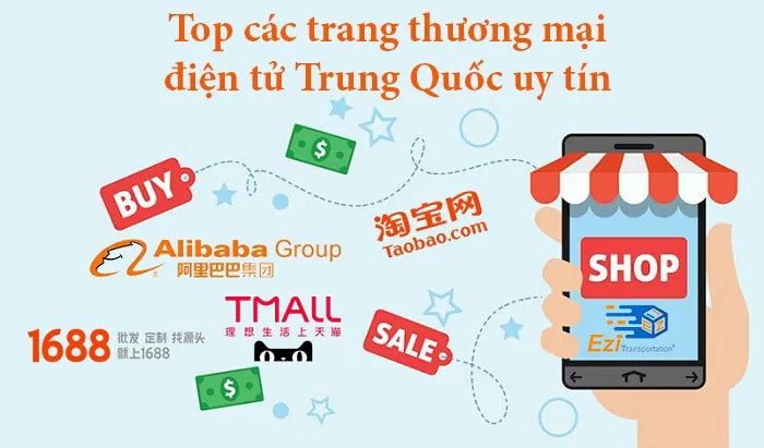 4 cách tìm nguồn hàng Trung Quốc uy tín nhất hiện nay Các sàn thương mại điện tử của Trung Quốc là một nguồn hàng đáng tin cậy