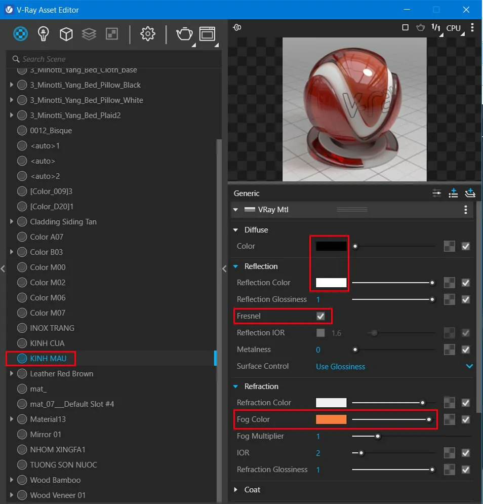 Cách tạo vật liệu cơ bản trong vray Sketchup Cách Tạo Vật Liệu Cơ Bản Trong Vray