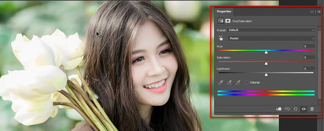 Cách chỉnh màu trong Photoshop cực đẹp mới nhất 2022 điều chỉnh màu bằng hue staturation