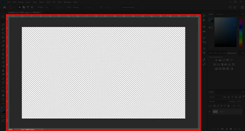 Hướng dẫn sử dụng Photoshop cho người mới bắt đầu Khung Làm Việc Của Photoshop