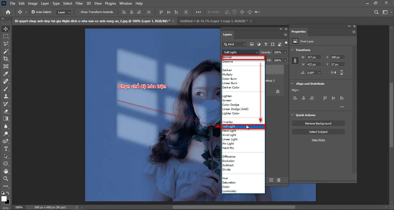 Cách tạo ánh sáng tự nhiên trong Photoshop Cách tạo ánh sáng tự nhiên trong Photoshop