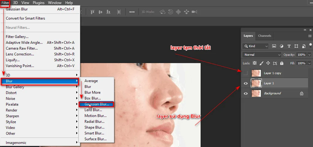 đem đối tượng tivi qua background