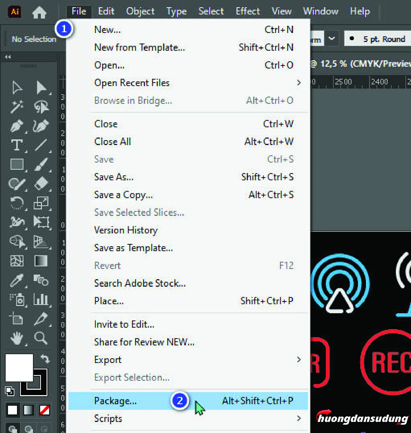 Cách lưu file trên Illustrator mới nhất Cách đóng gói file trên Illustrator