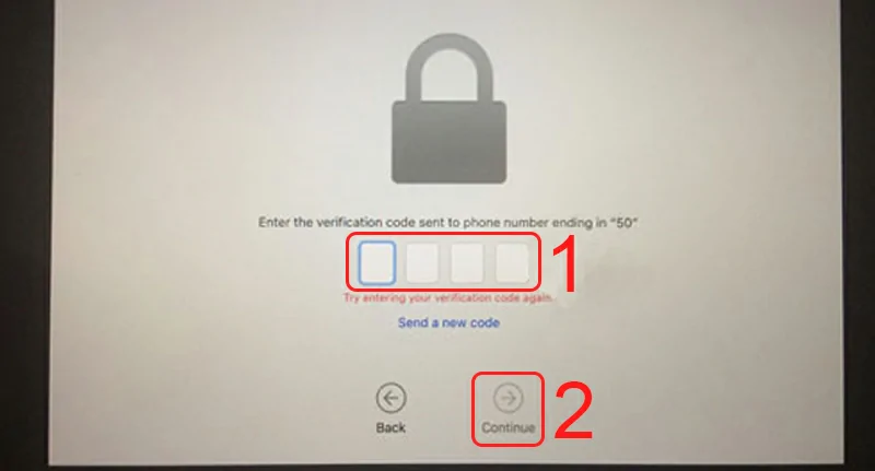 Cách Reset mật khẩu macbook chỉ vài bước Nhập code Apple gửi về