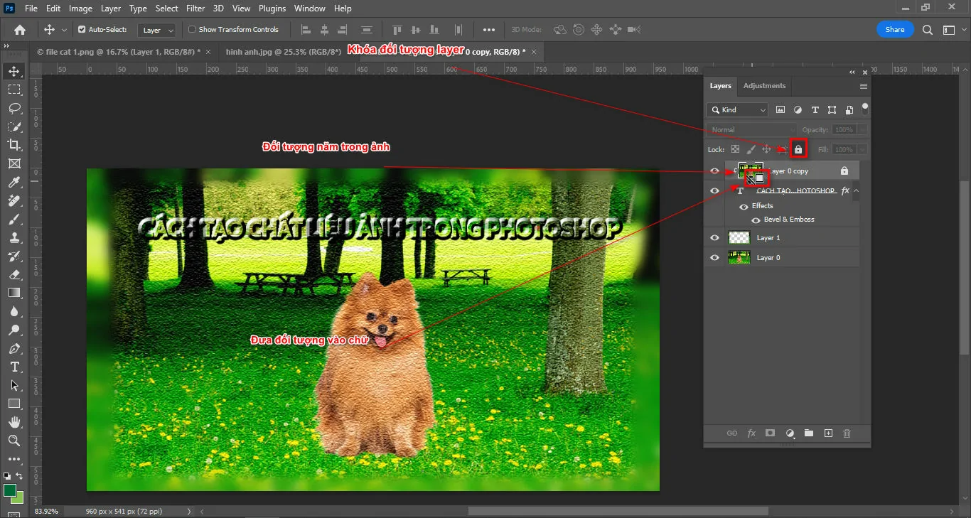 Cách tạo chất liệu ảnh trong photoshop Cách tạo chất liệu ảnh trong photoshop