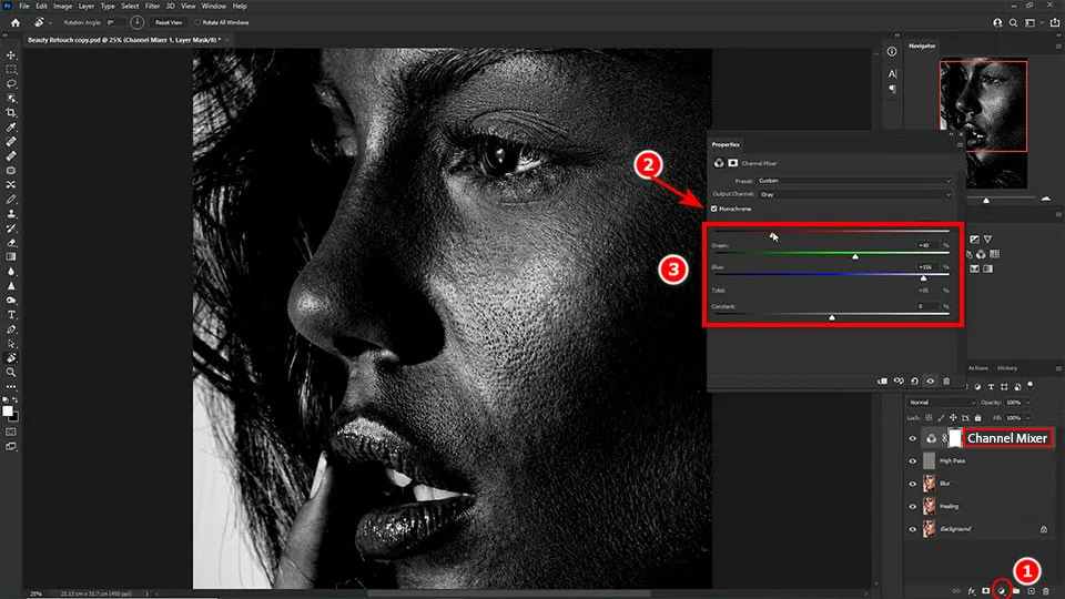 Công thức cách làm mịn da nâng cao trong Photoshop chi tiết Cách làm mịn da nâng cao trong Photoshop chi tiết