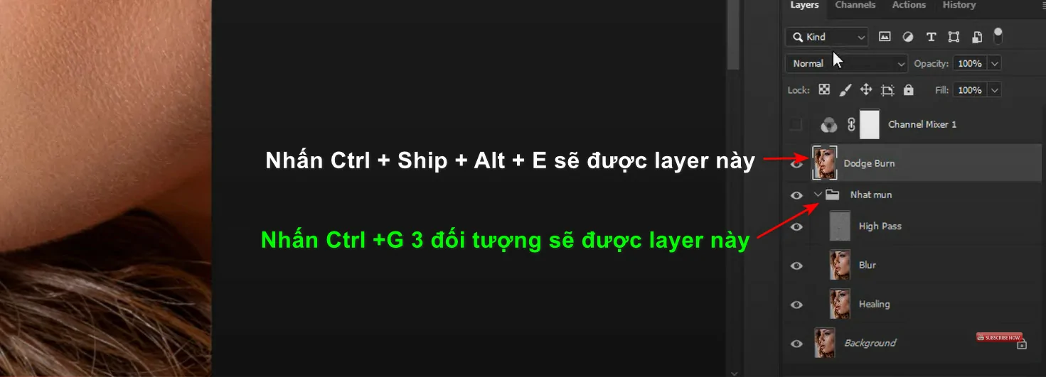 Công thức cách làm mịn da nâng cao trong Photoshop chi tiết Cách làm mịn da nâng cao trong Photoshop chi tiết