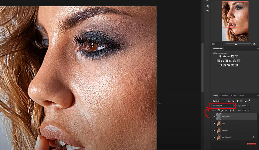 Công thức cách làm mịn da nâng cao trong Photoshop chi tiết Cách làm mịn da nâng cao trong Photoshop chi tiết