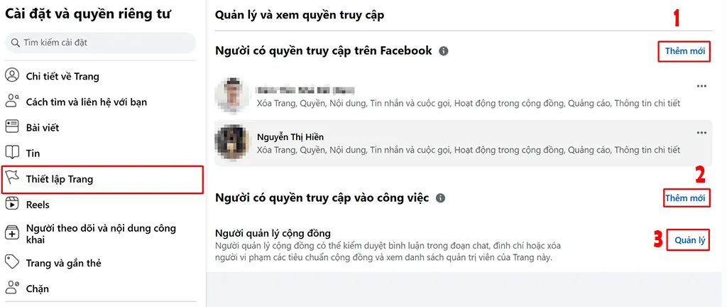 Cach them quan tri vien cho page 4 Cách thêm quản trị viên cho page