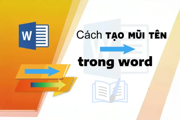 Cách tạo mũi tên trong word
