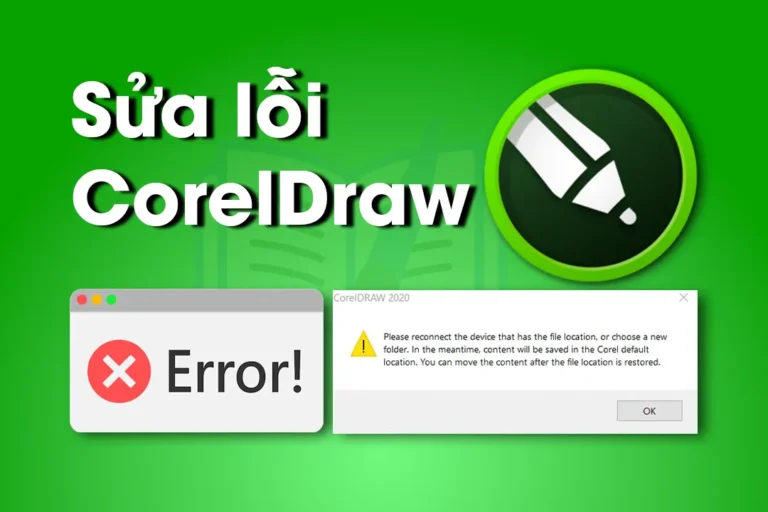 Sửa lỗi corel