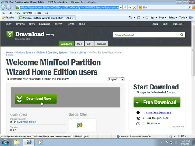 Cách chia ổ cứng win 7 10 11 cực nhanh và hiệu quả bằng Partition Wizard 1 tải MiniTool Partition Wizard Home Edition